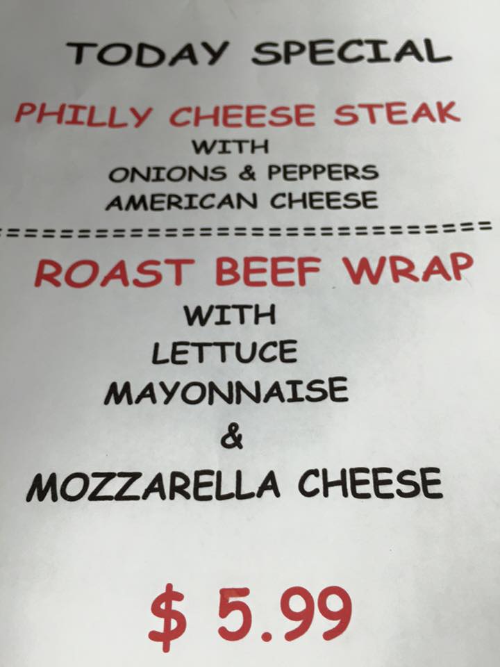 Corner News & Deli Ltd Menu