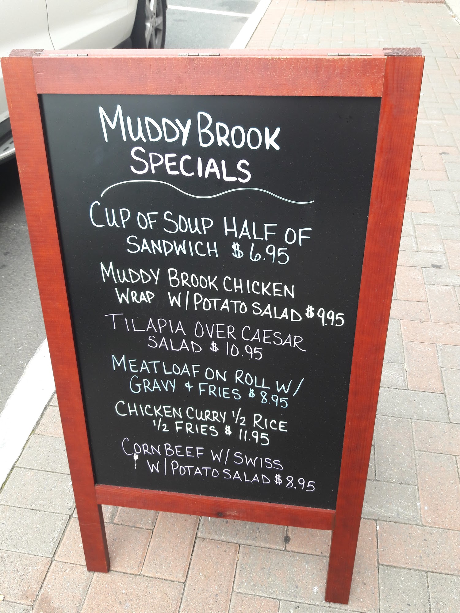 Muddy Brook Cafe Menu