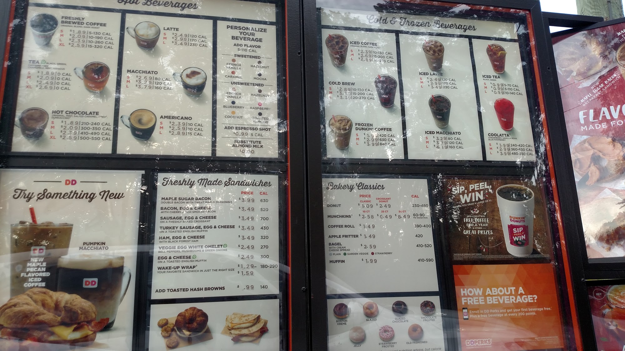 Dunkin' Menu