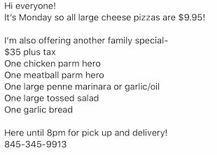 Pino’s Pizzeria & Family Restaurant 51 Burnett Blvd, Poughkeepsie