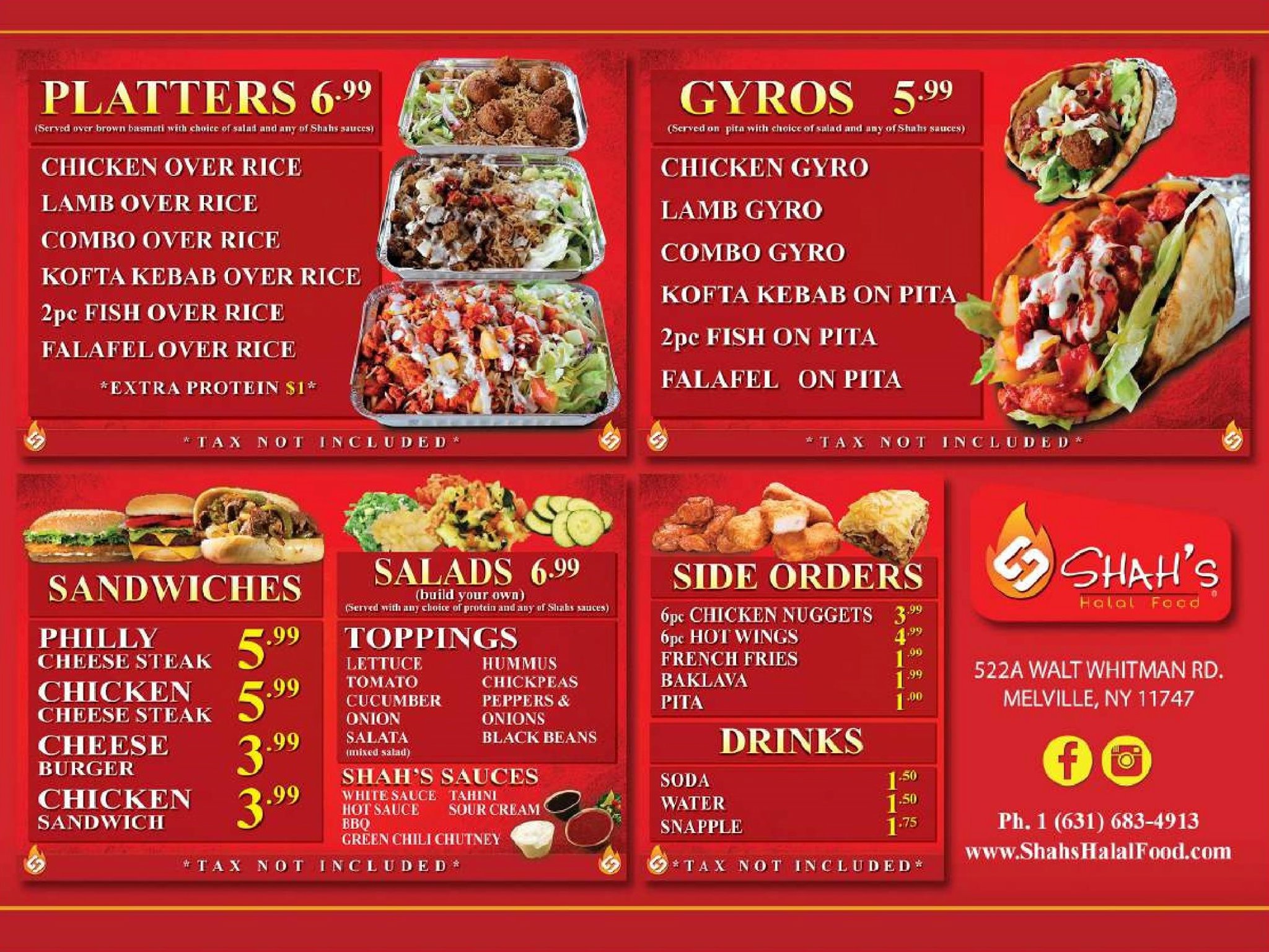 Shah's Halal Richmond Hill Menu