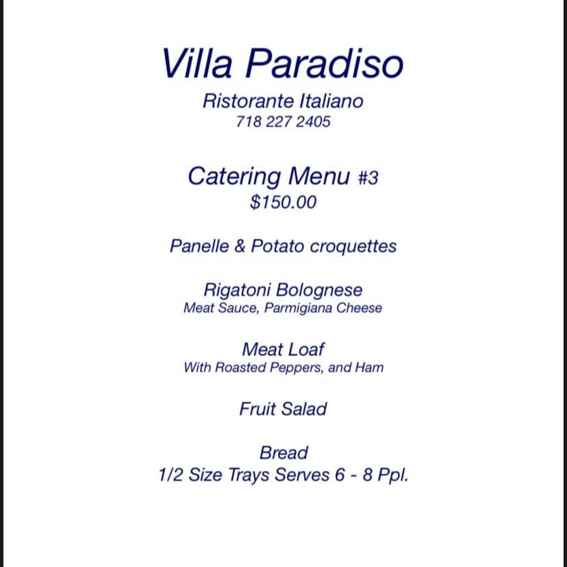 Villa Paradiso Ristorante Italiano 145 Greaves Ln, Staten Island