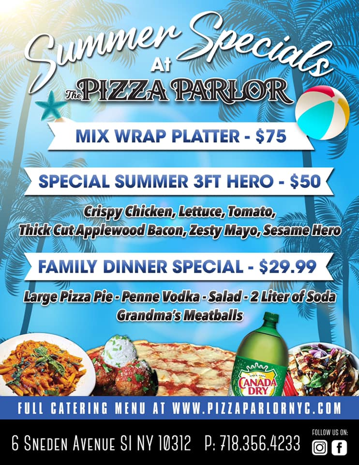 The Pizza Parlor 6 Sneden Ave, Staten Island