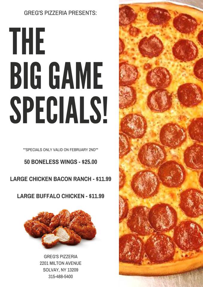Greg's Pizzeria 2201 Milton Ave, Syracuse