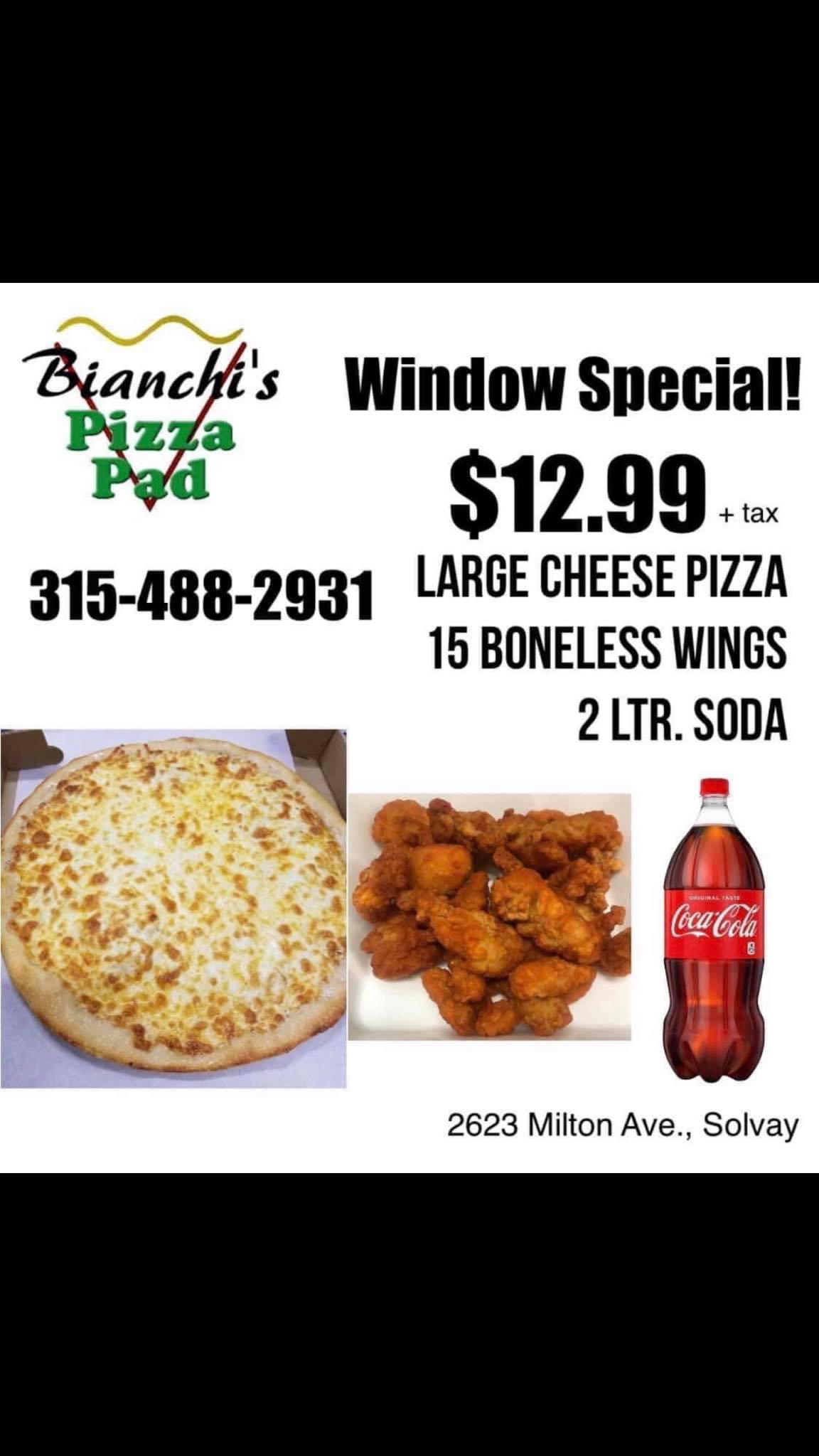 Bianchi's Pizza Pad 2623 Milton Ave, Syracuse