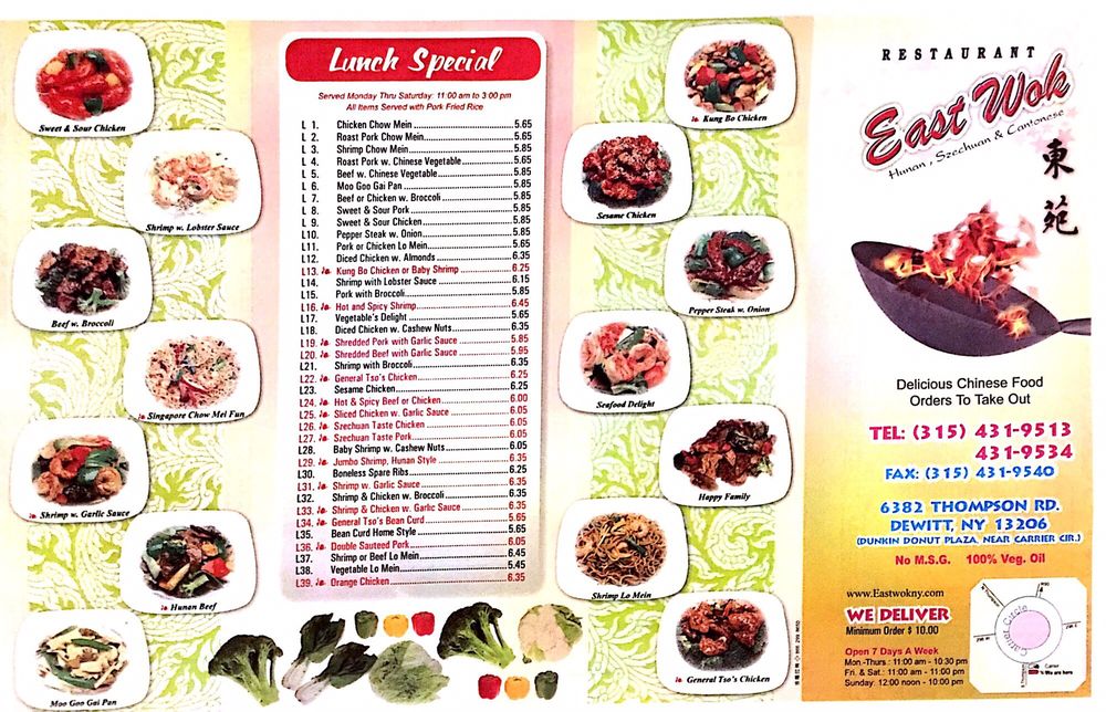 East Wok Restaurant 6382 Thompson Rd, Syracuse