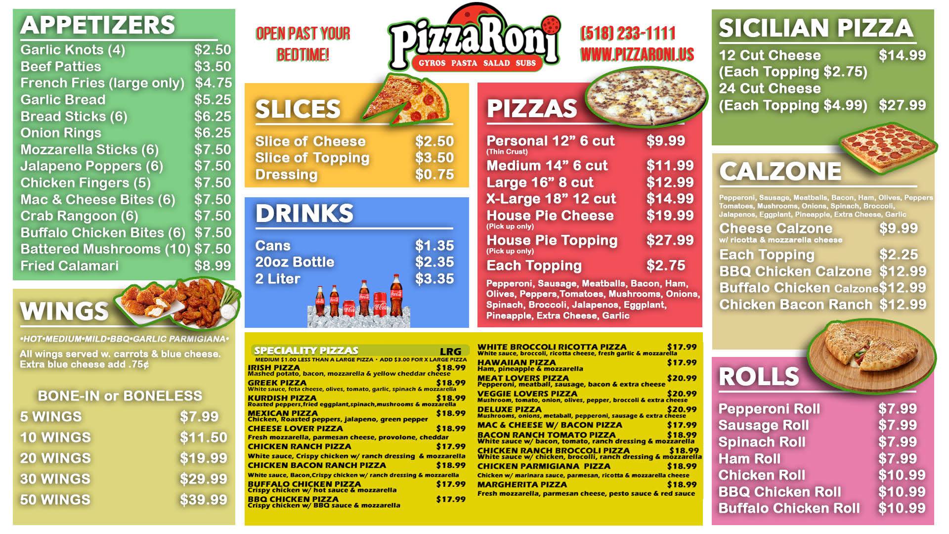 PizzaRoni Troy 310 Oakwood Ave, Troy