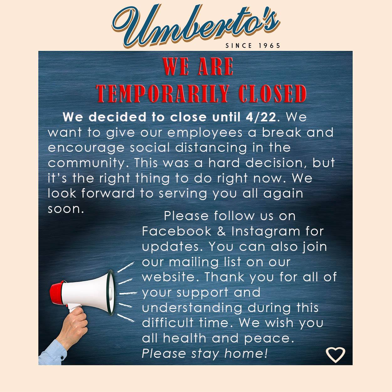 Umberto's Restaurant & Pizzeria 1180 Wantagh Ave, Wantagh