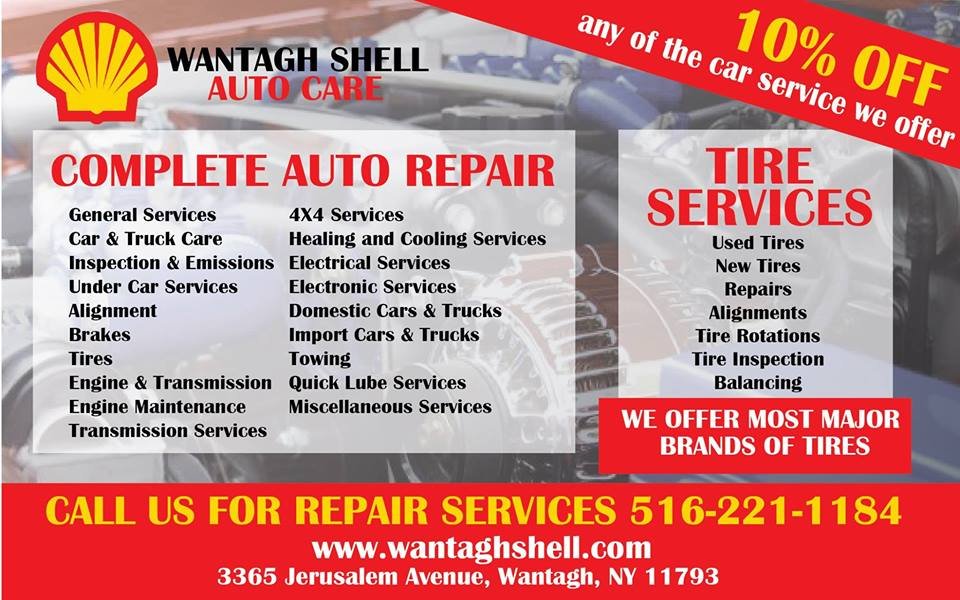 Wantagh Shell Auto Care 3365 Jerusalem Ave, Wantagh