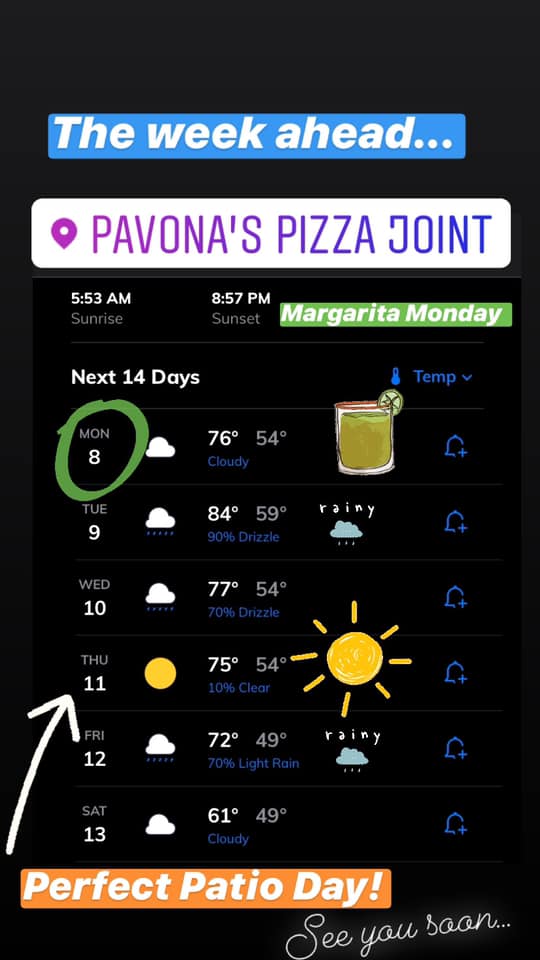 Pavona's Pizza Joint 32 Sand Run Rd, Akron