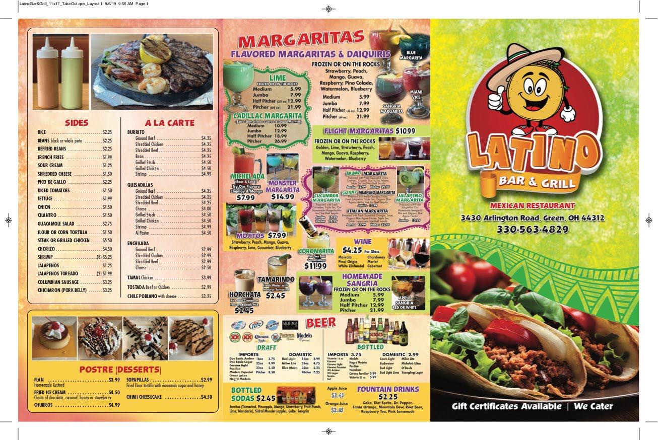 Latino Bar & Grill 3430 S Arlington Rd, Akron