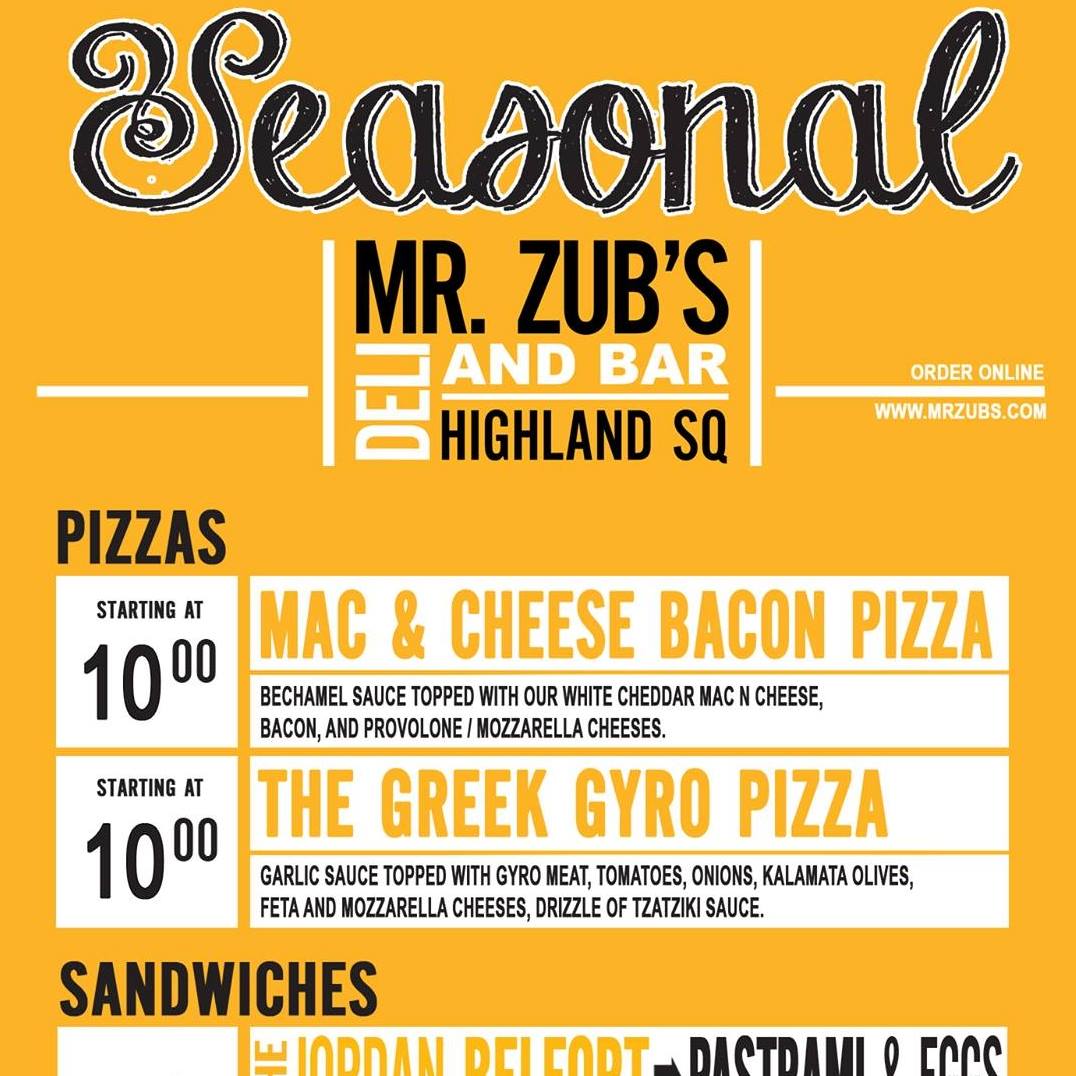 Mr. Zub's Deli 795 W Market St, Akron