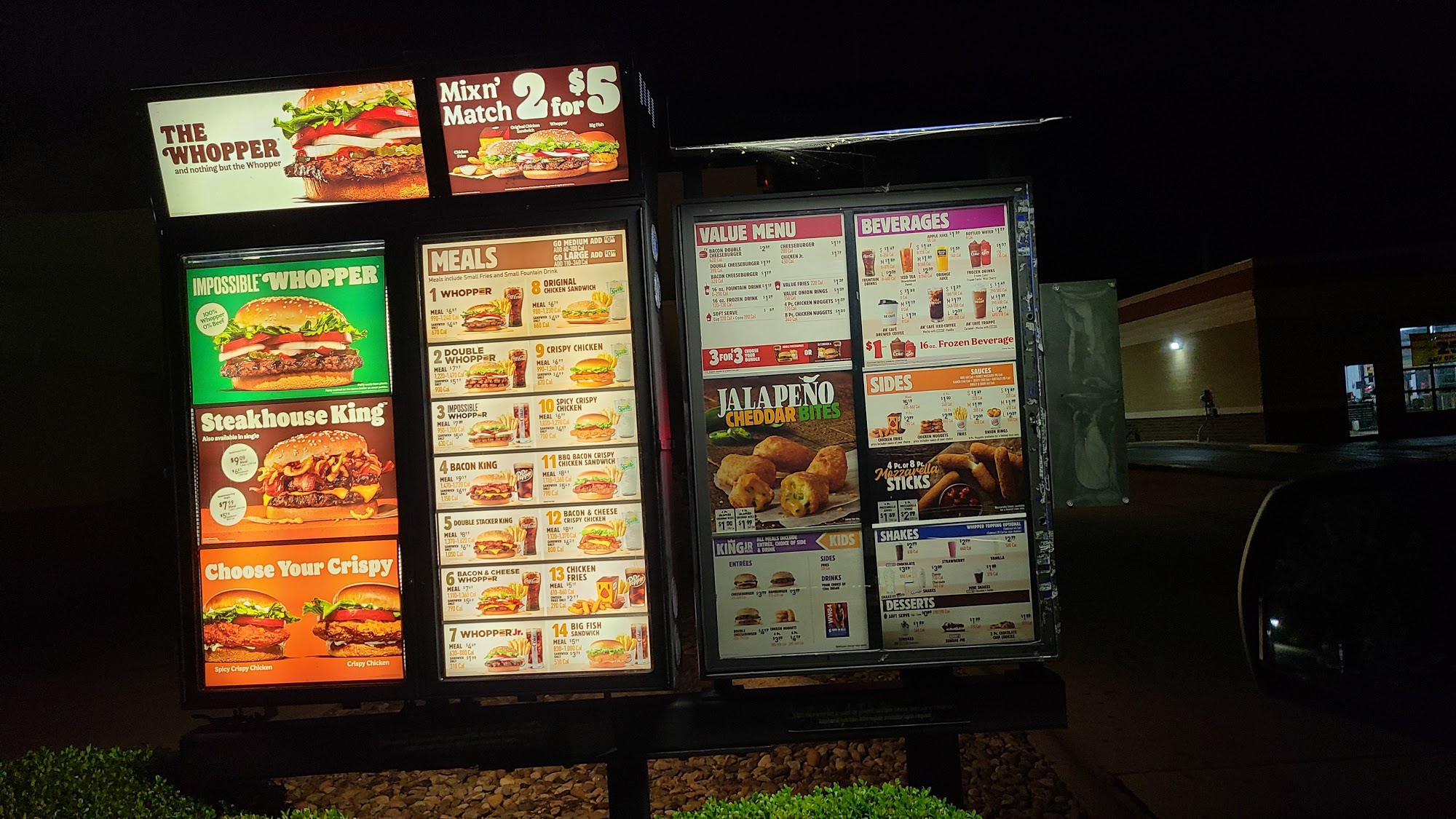 Burger King Menu