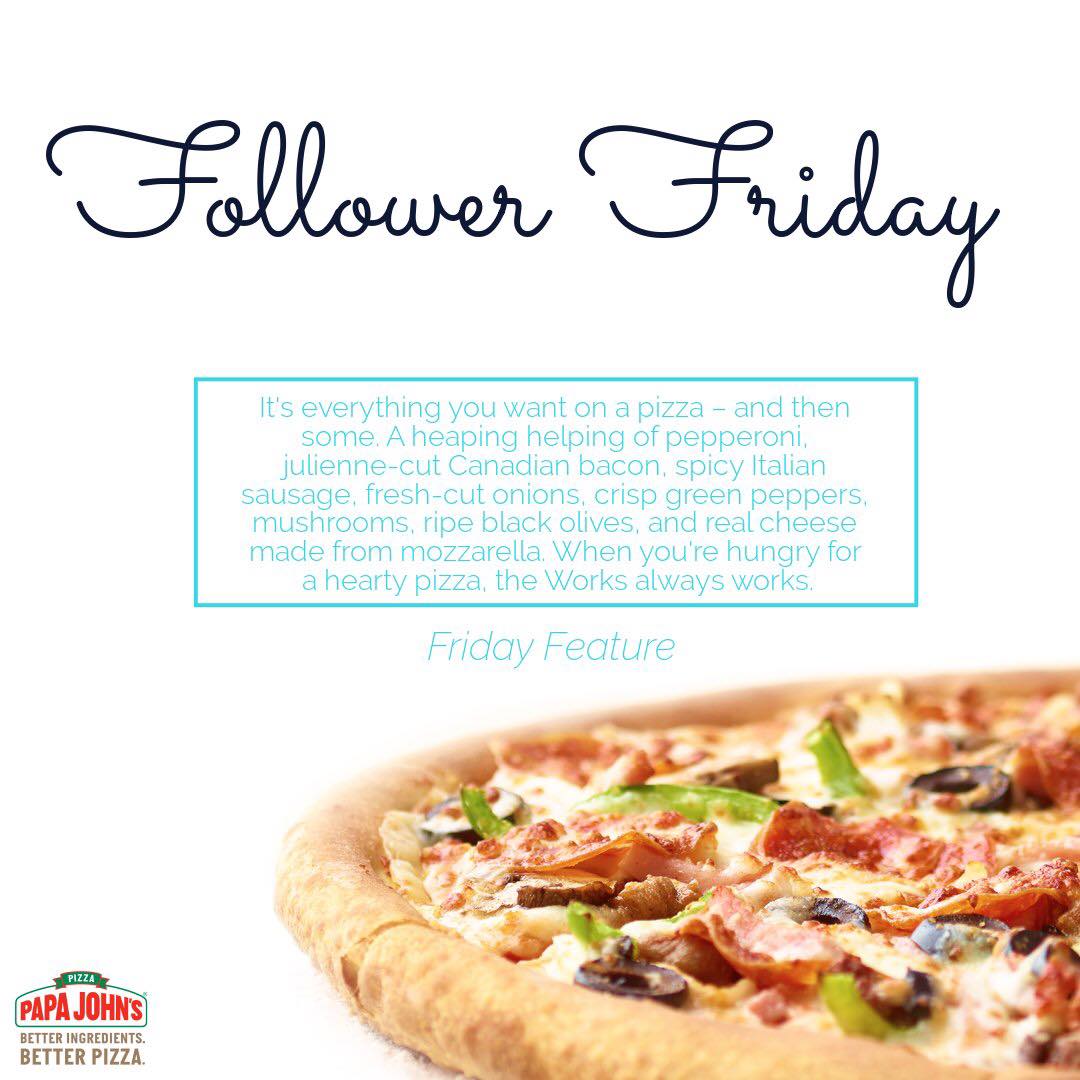 Papa Johns Pizza Menu