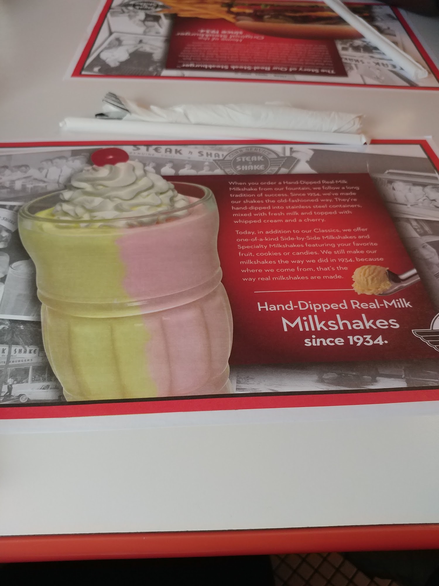 Steak 'n Shake (Temporarily Closed) Menu