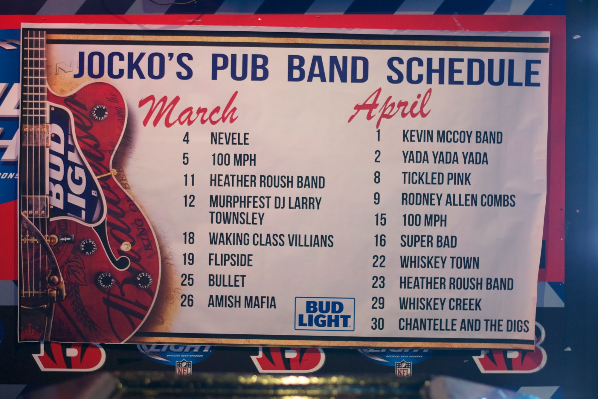 Jocko's Pub Menu