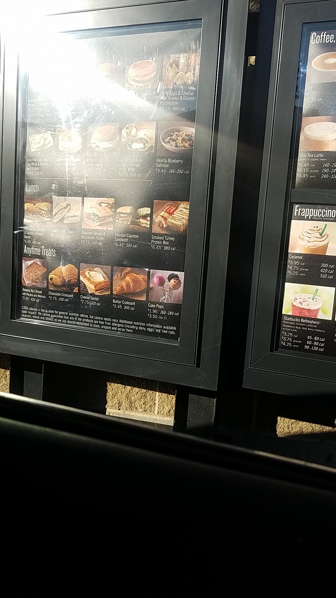 Starbucks Menu