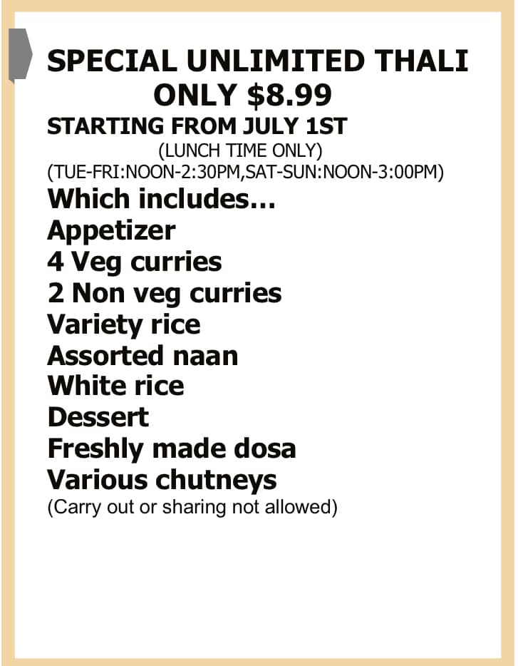 Zupadi Indian Restaurant 14741 Pearl Rd, Cleveland