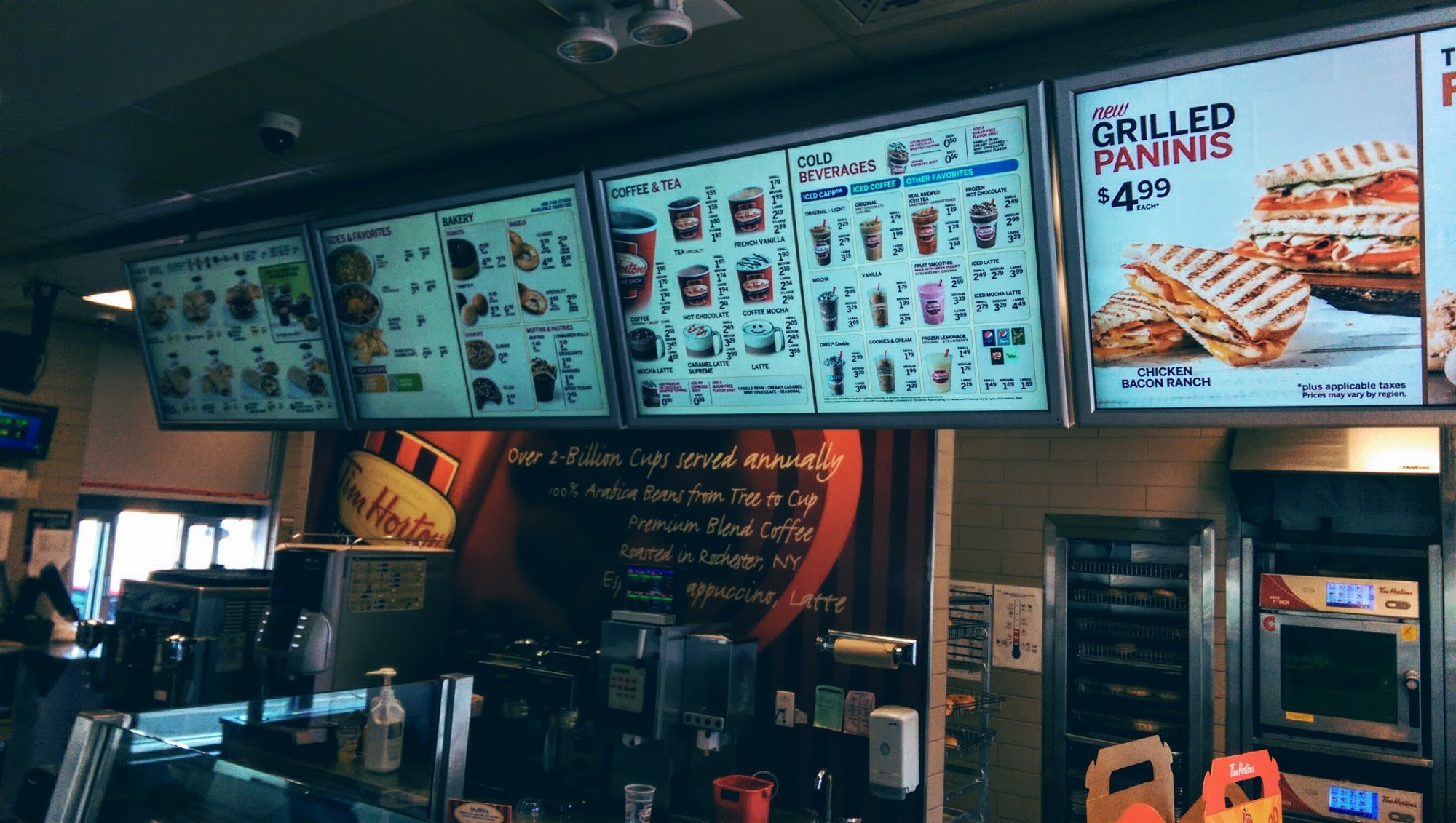 Tim Hortons Menu