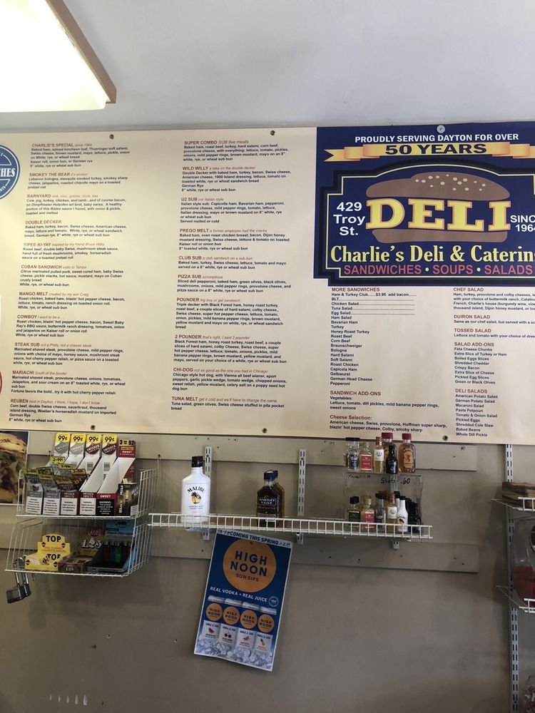 Charlie's Deli & Catering 429 Troy St, Dayton