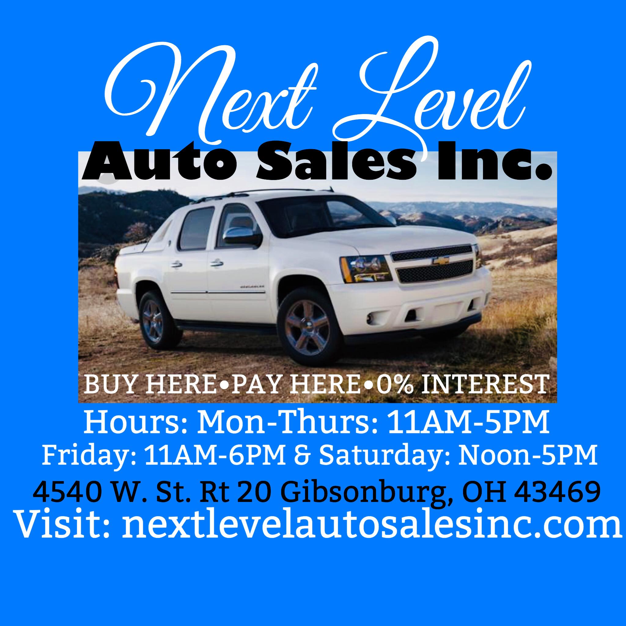 Next Level Auto Sales Inc