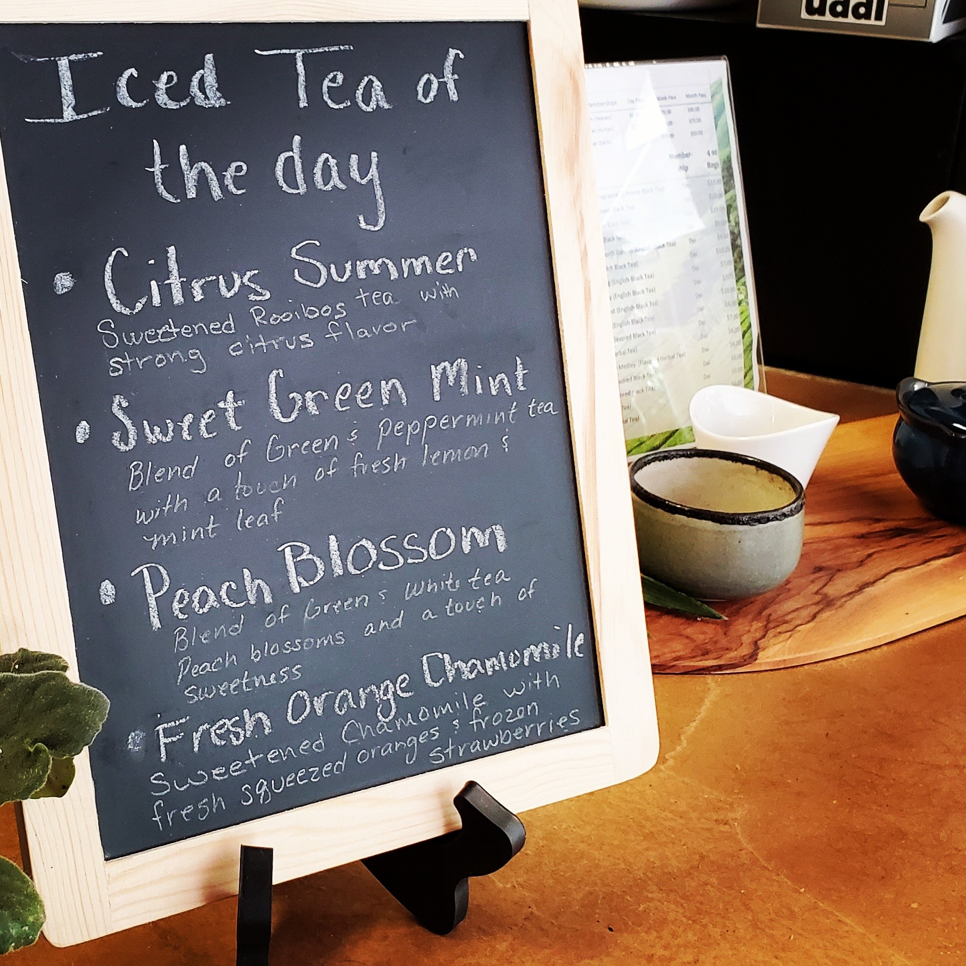 Blue Lantern Tea Menu