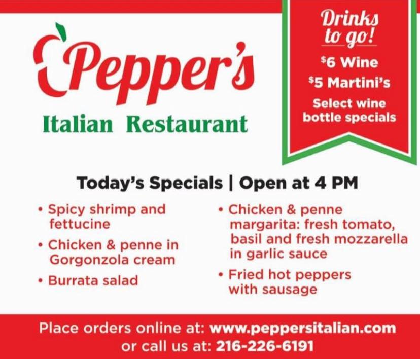 Pepper's Italian Restaurant 12401 Detroit Ave, Lakewood