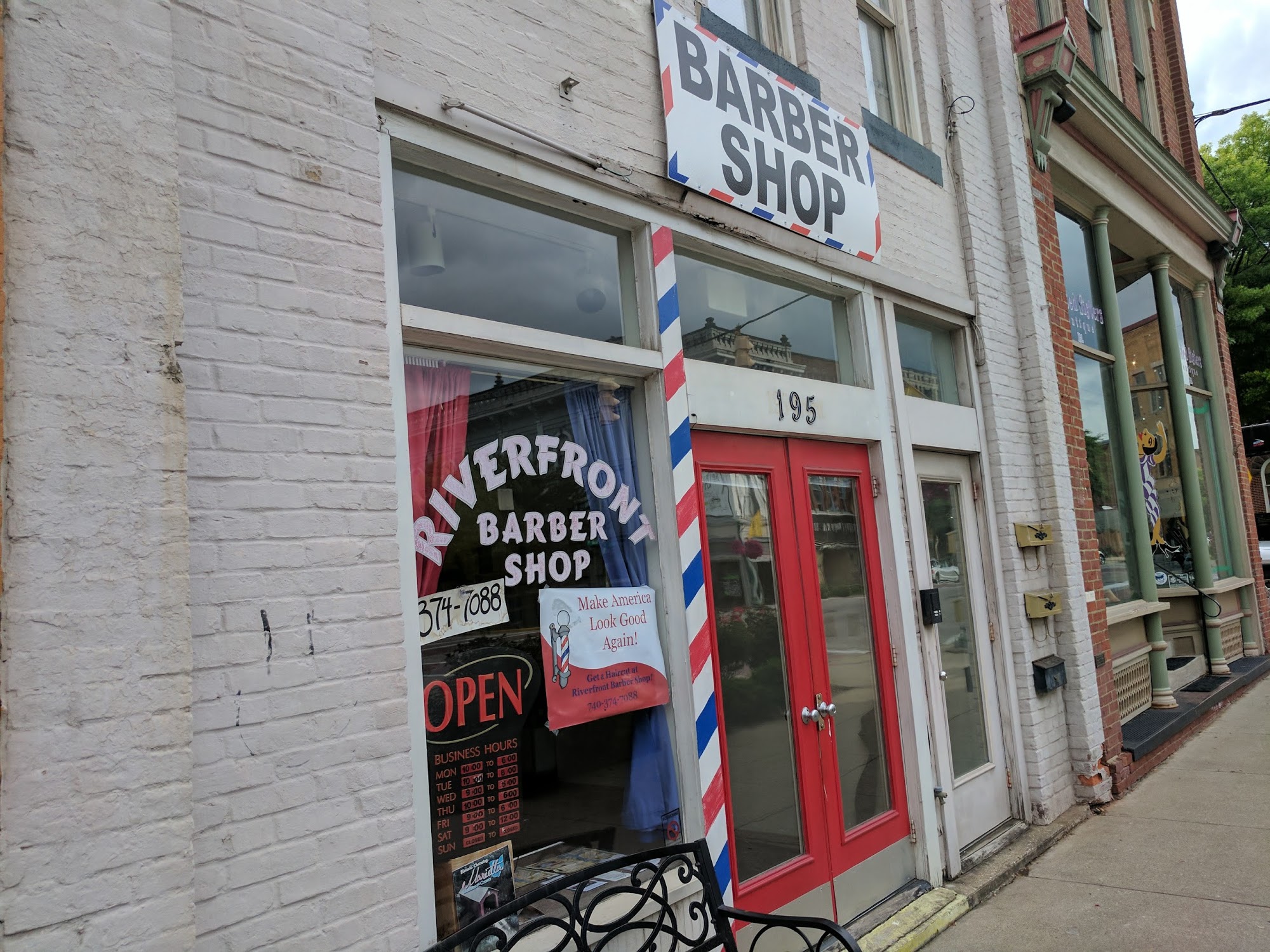 Riverfront Barber Shop.