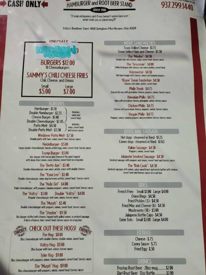 Voltzy's Rootbeer Stand 4668 N Springboro Pike, Moraine