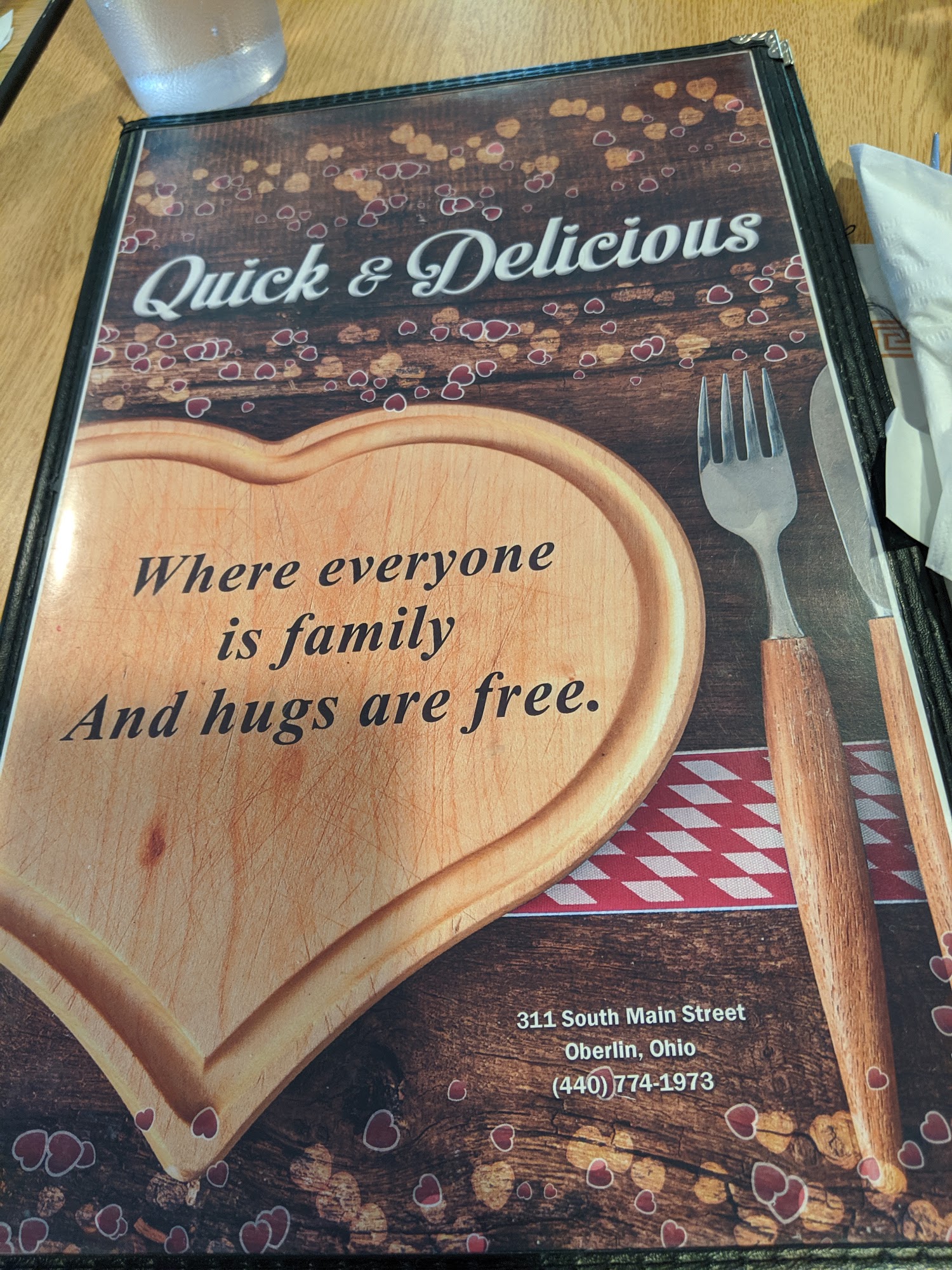 Quick & Delicious Menu