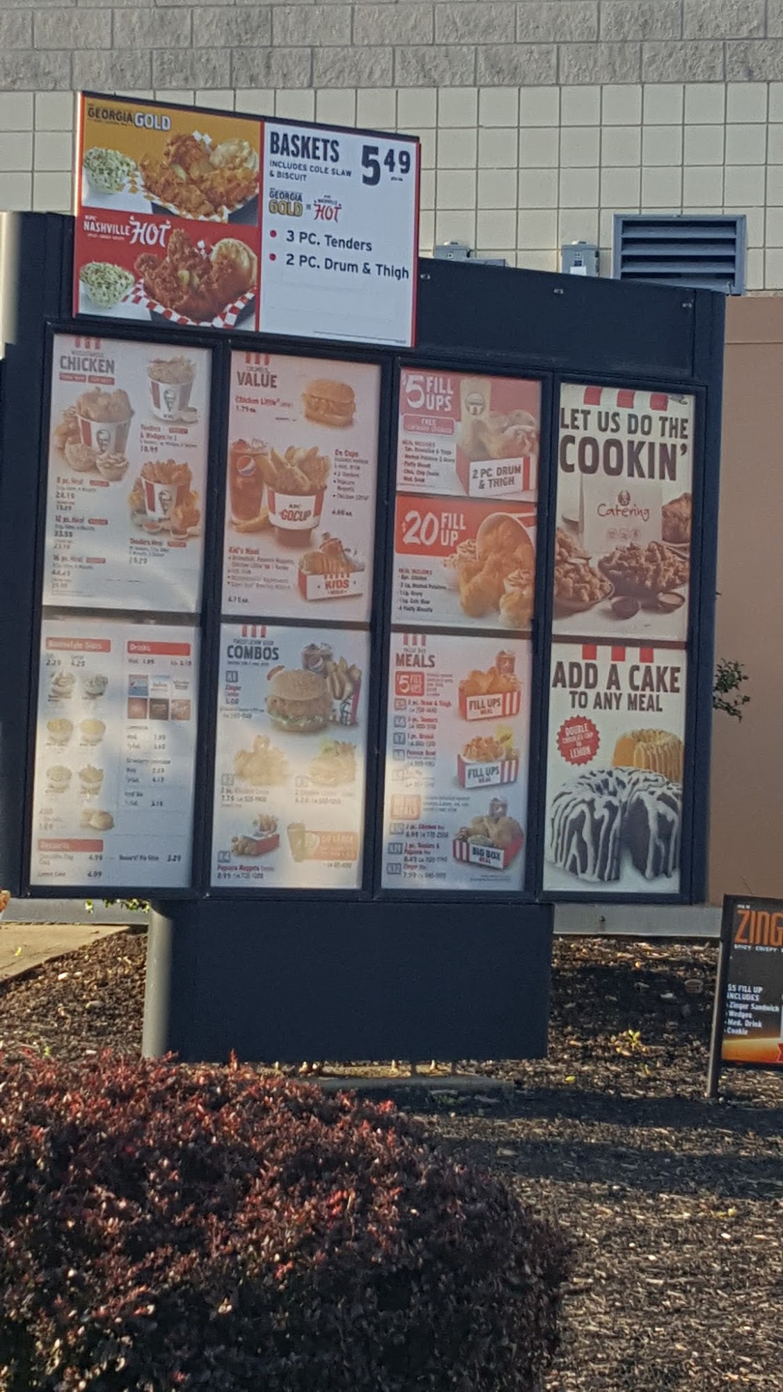 KFC Menu