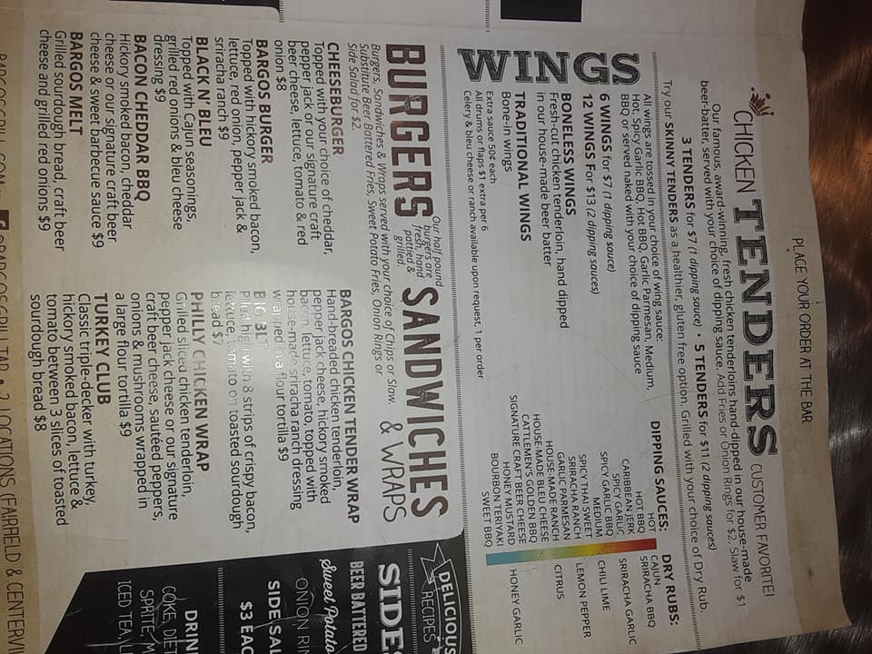 Bargos Grill & Tap 7105 Dixie Hwy, Springdale