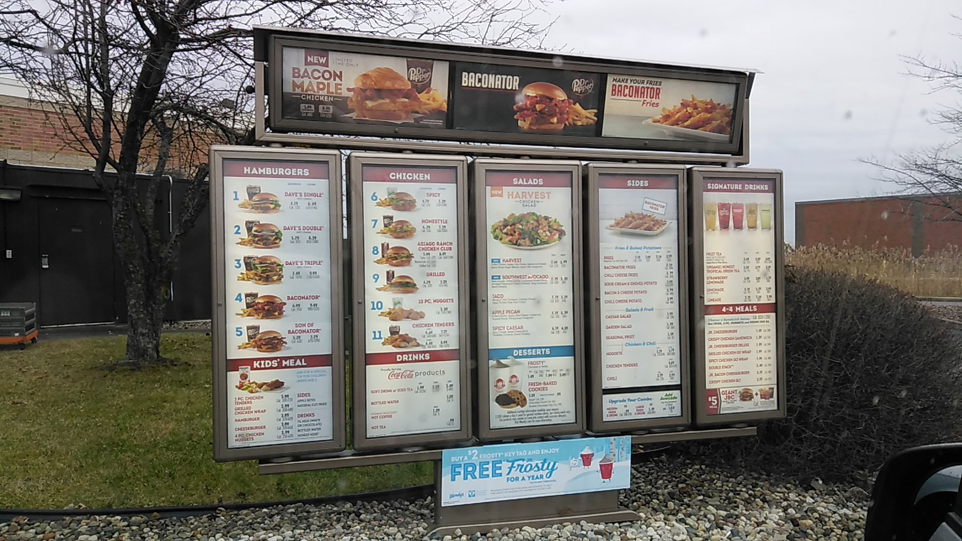 Wendy's Menu