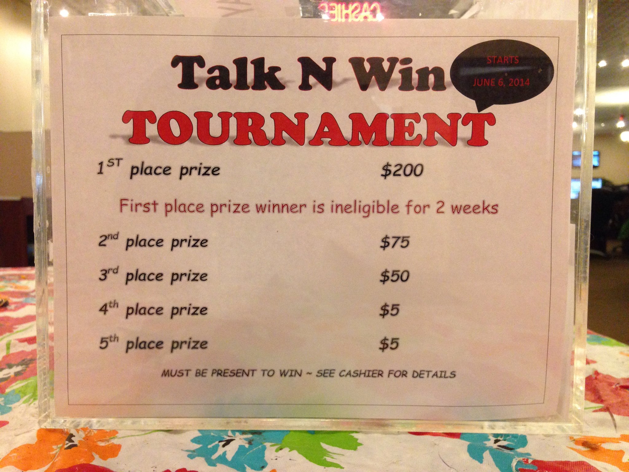 Player's Club Internet Cafe Menu