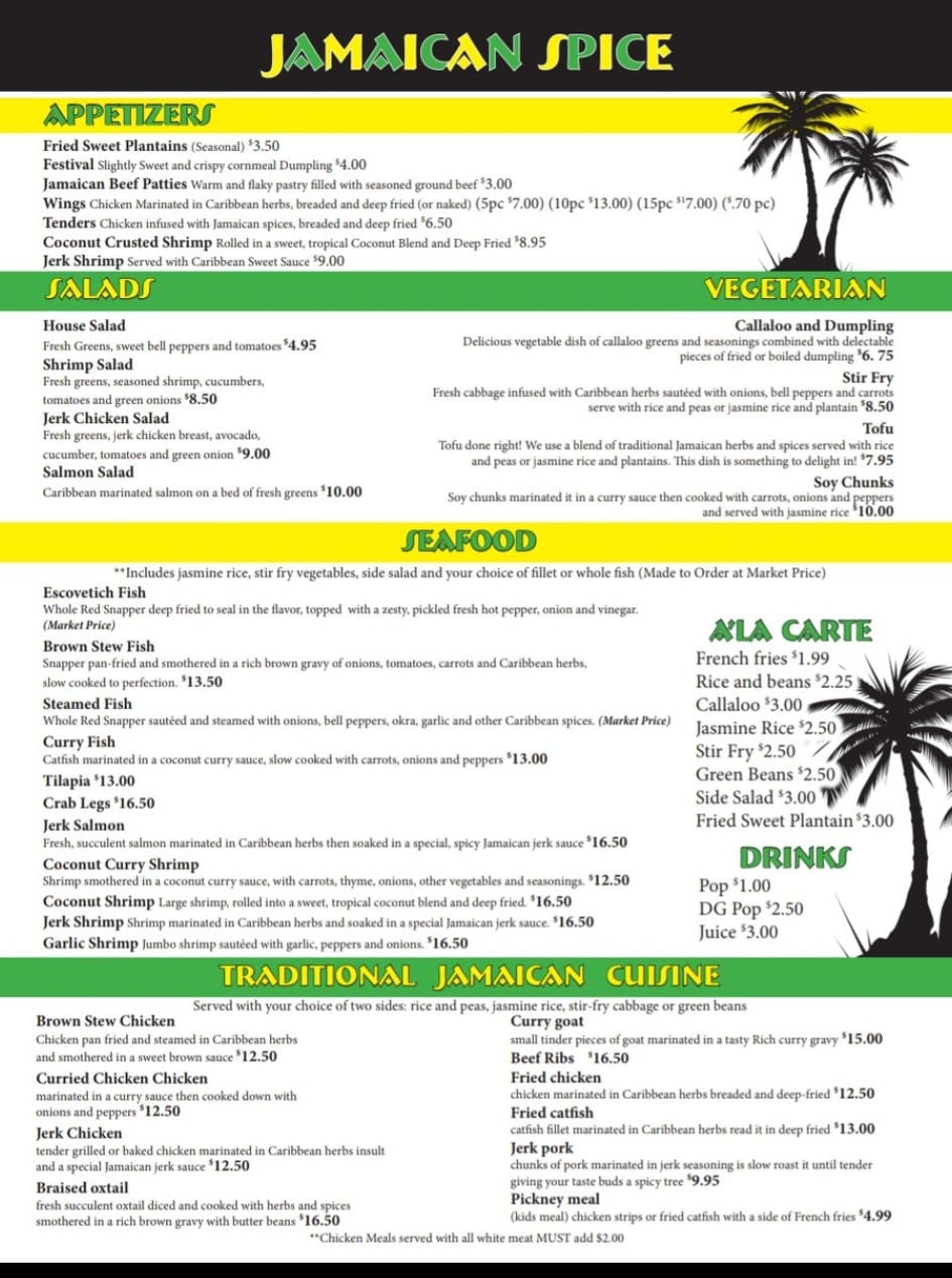 Jamaican Spice 1223 N Byrne Rd, Toledo