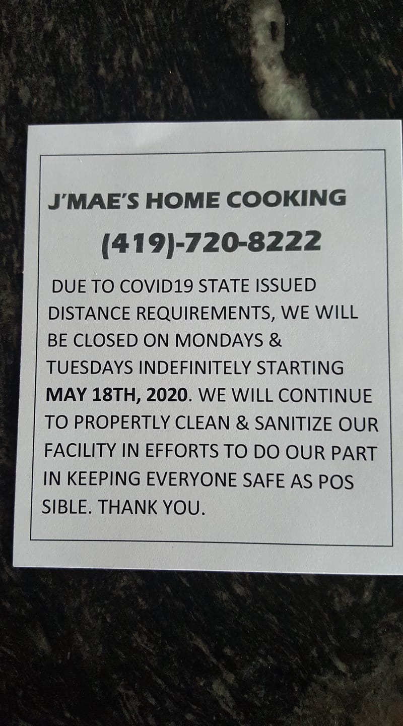 J Maes Home Cooking 3312 Glendale Ave, Toledo