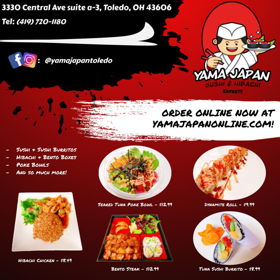 Yama Japan express-Sushi & Hibachi 3330 Central Ave suite a-3, Toledo