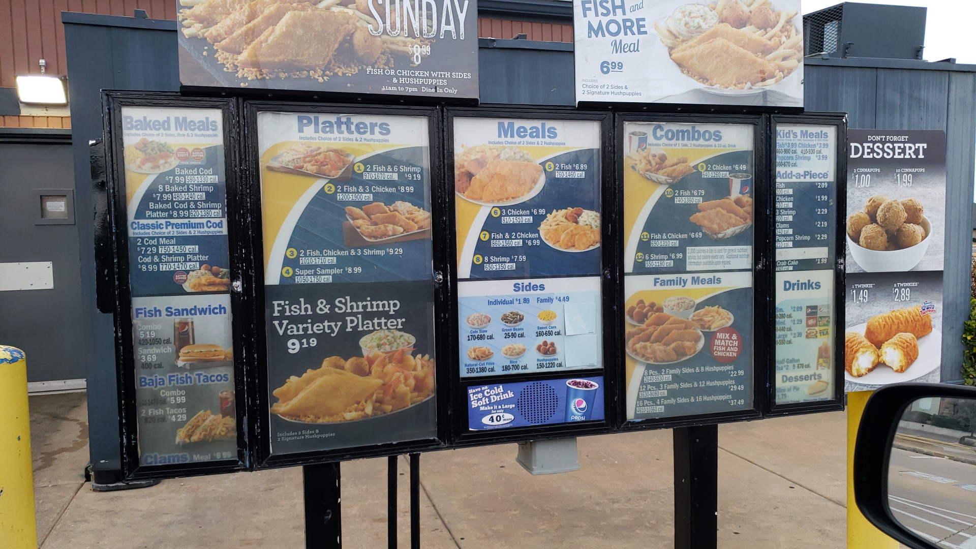 Long John Silver's - TEMP Menu
