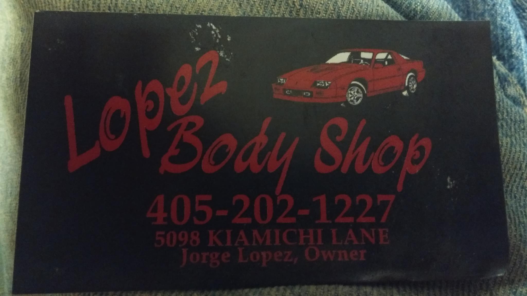 Lopez Body Shop 5098 Kiamichi Ln, Guthrie Oklahoma 73044