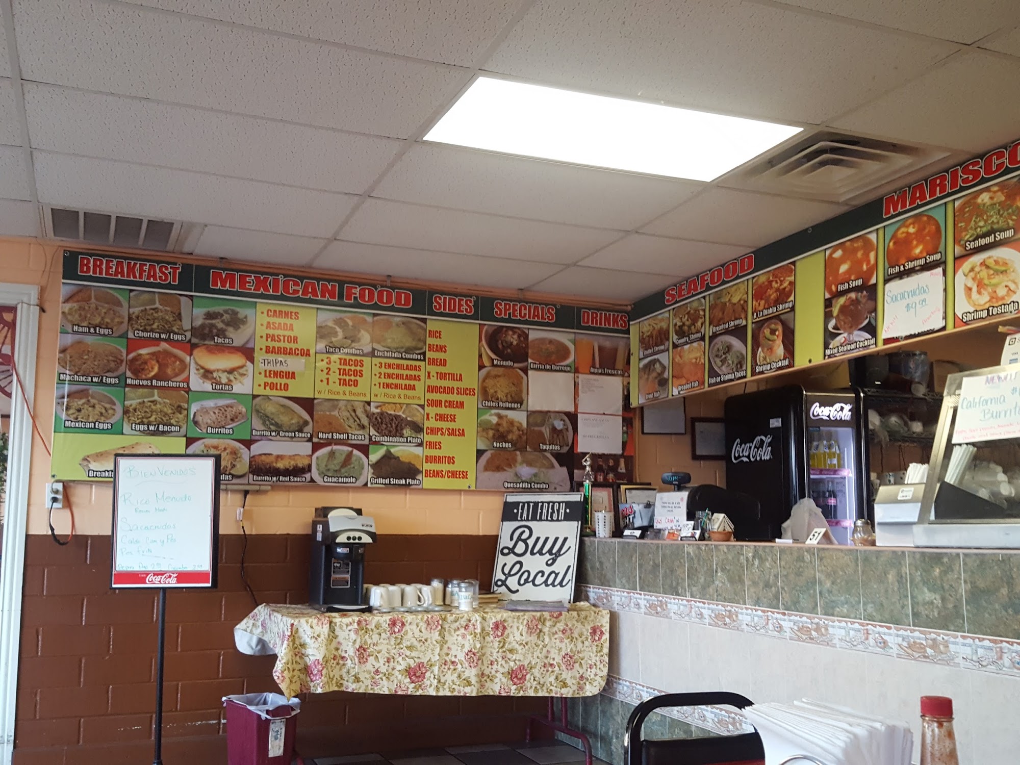 Seafood & Taco Shop Menu