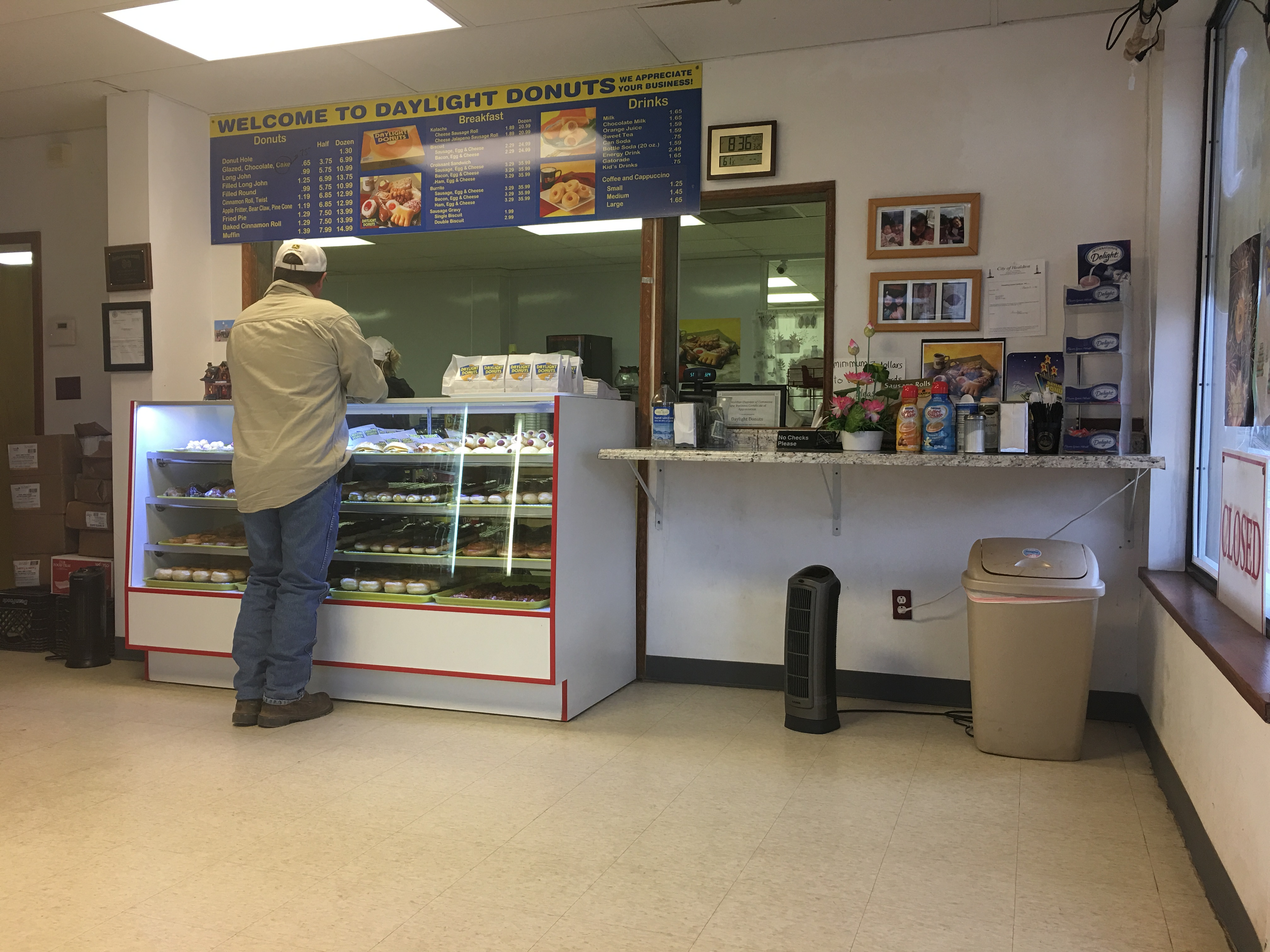 Daylight Donuts Menu