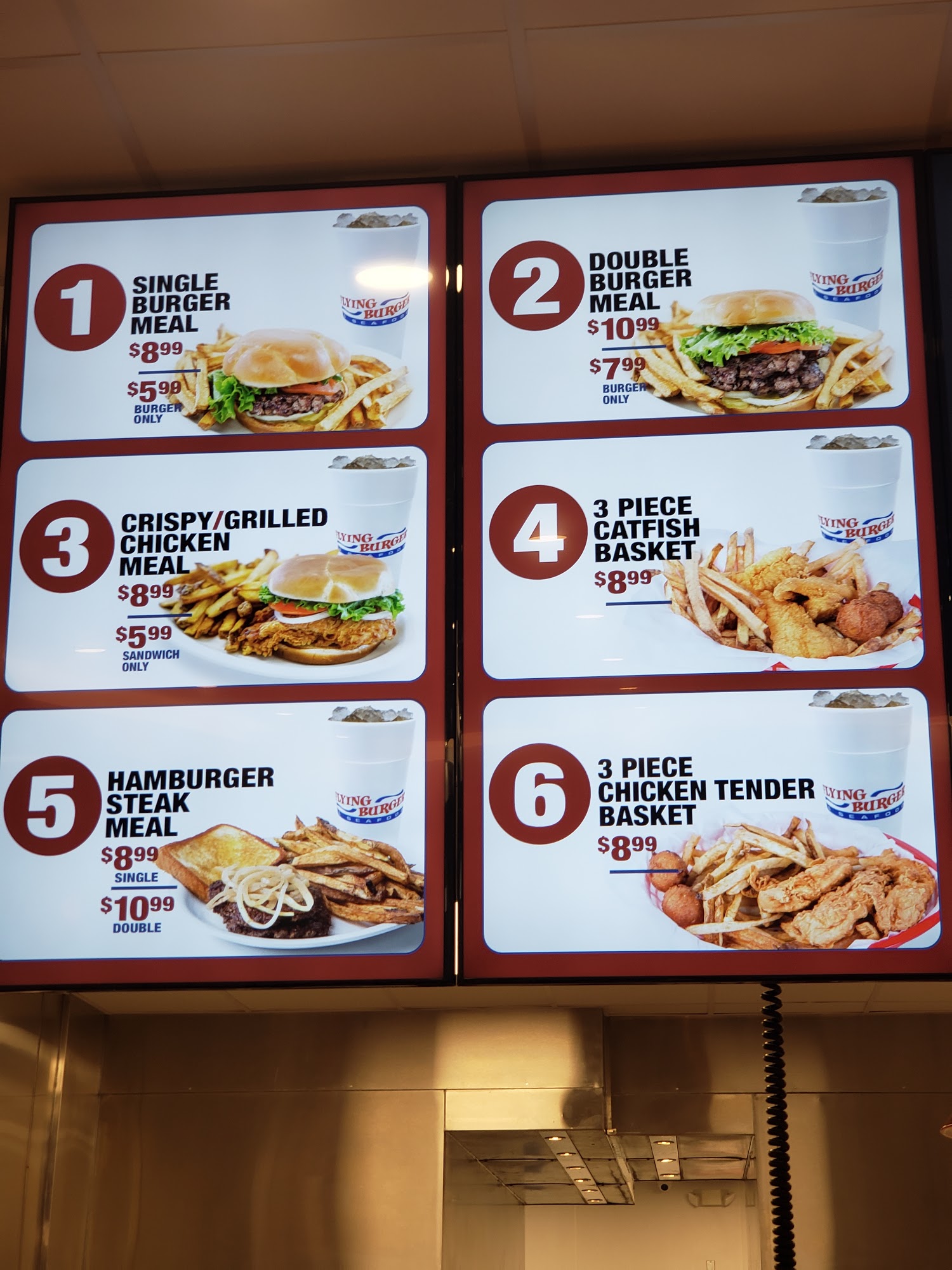 Flying Burger & Seafood Tulsa Menu