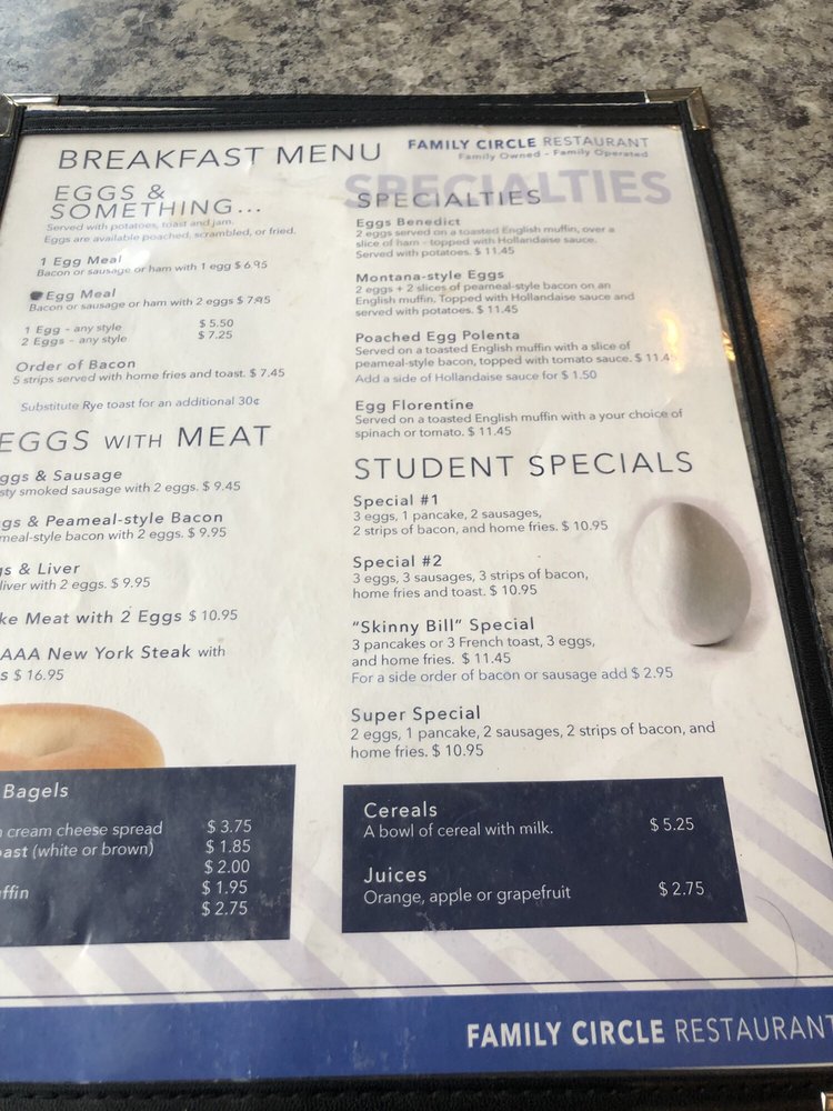 Family Circle Restaurant 147 Wellington St, London