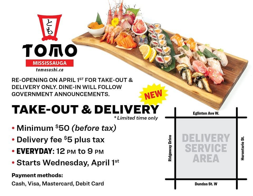 Tomo Sushi 4040 Creditview Rd, Mississauga
