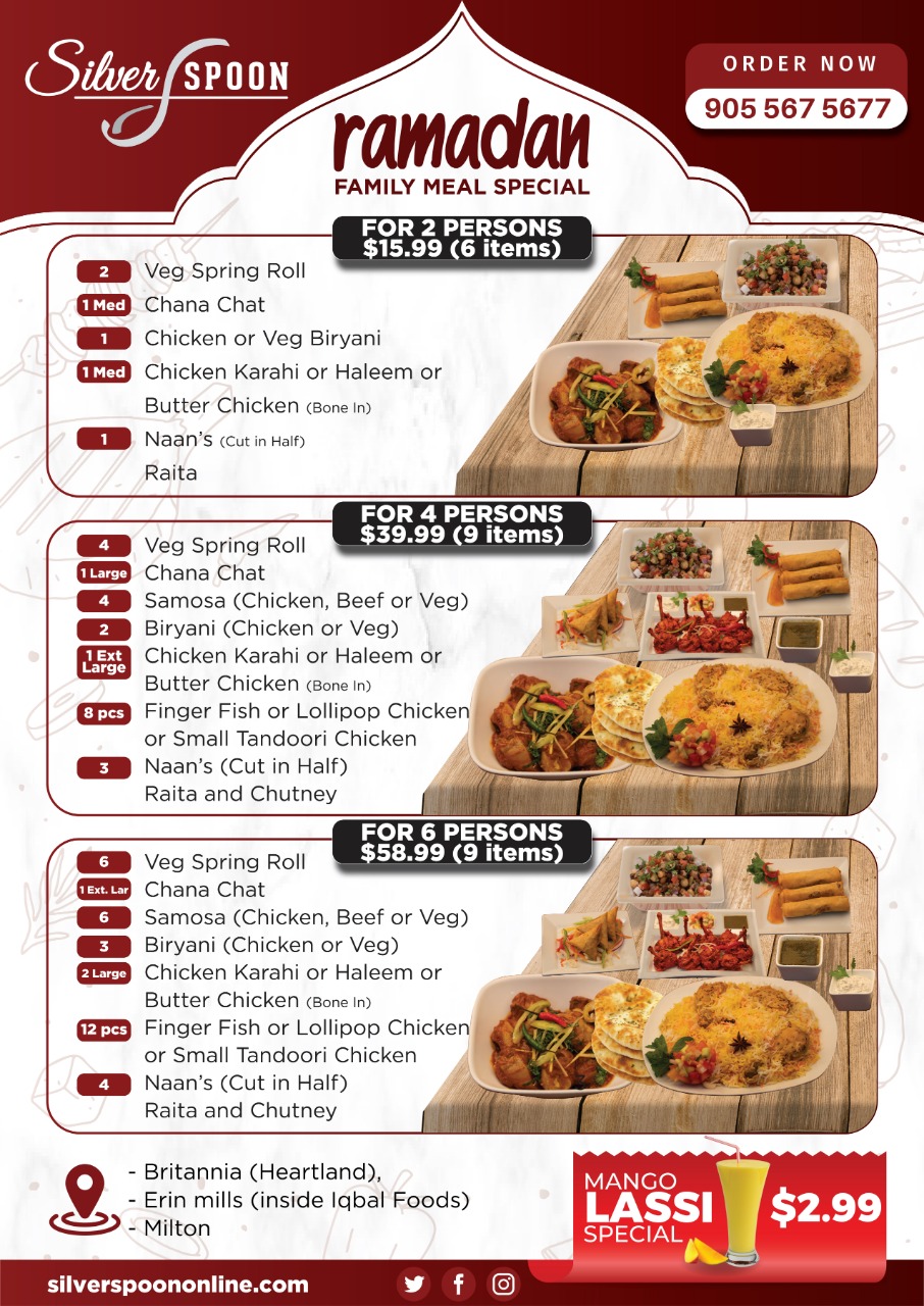 Silver Spoon Takeout and Catering - Head Office 816 Britannia Rd W #103, Mississauga