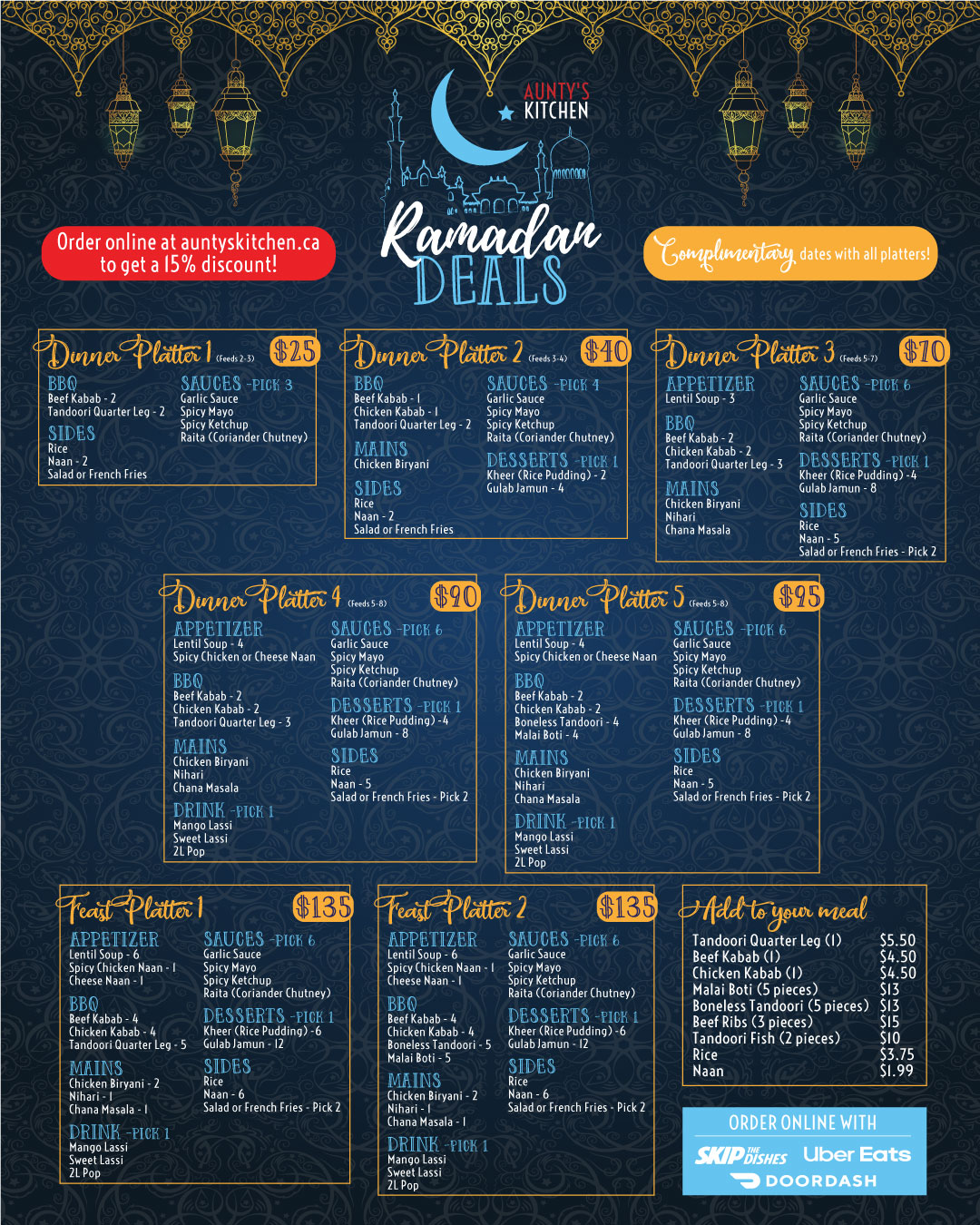 Aunty's Kitchen - Erin Mills 6039 Erin Mills Pkwy, Mississauga