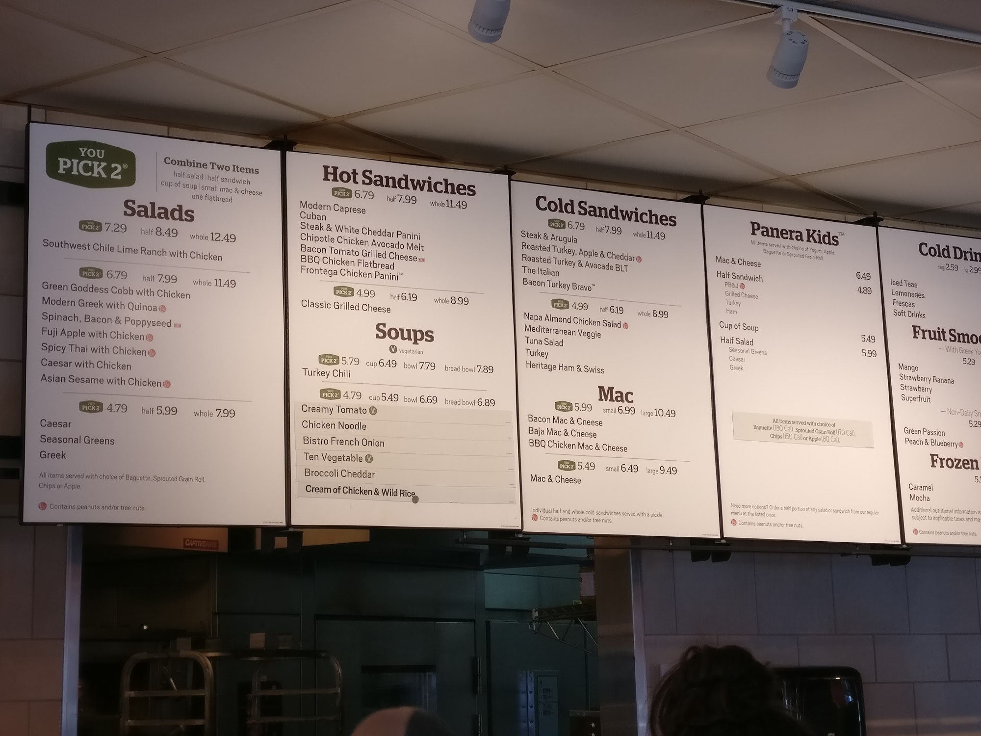 Panera Bread Menu