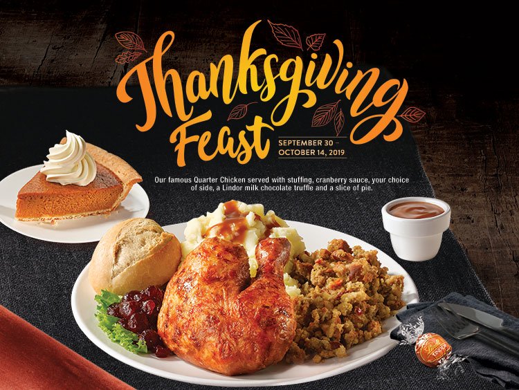 Swiss Chalet Menu