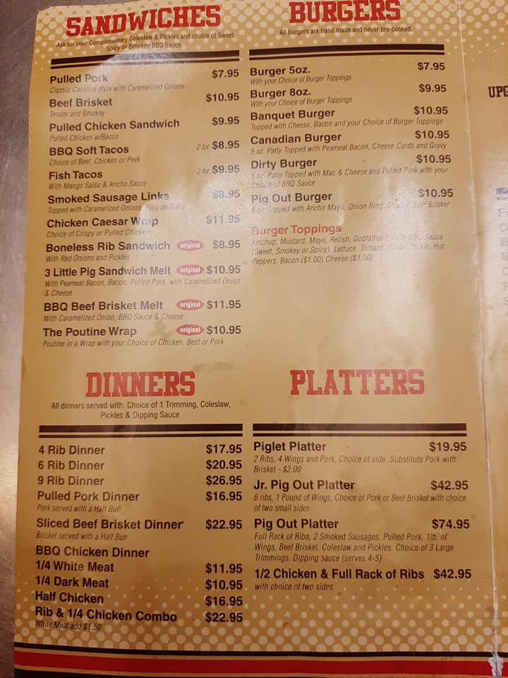 Pig Out BBQ 650 Spadina Ave, Toronto