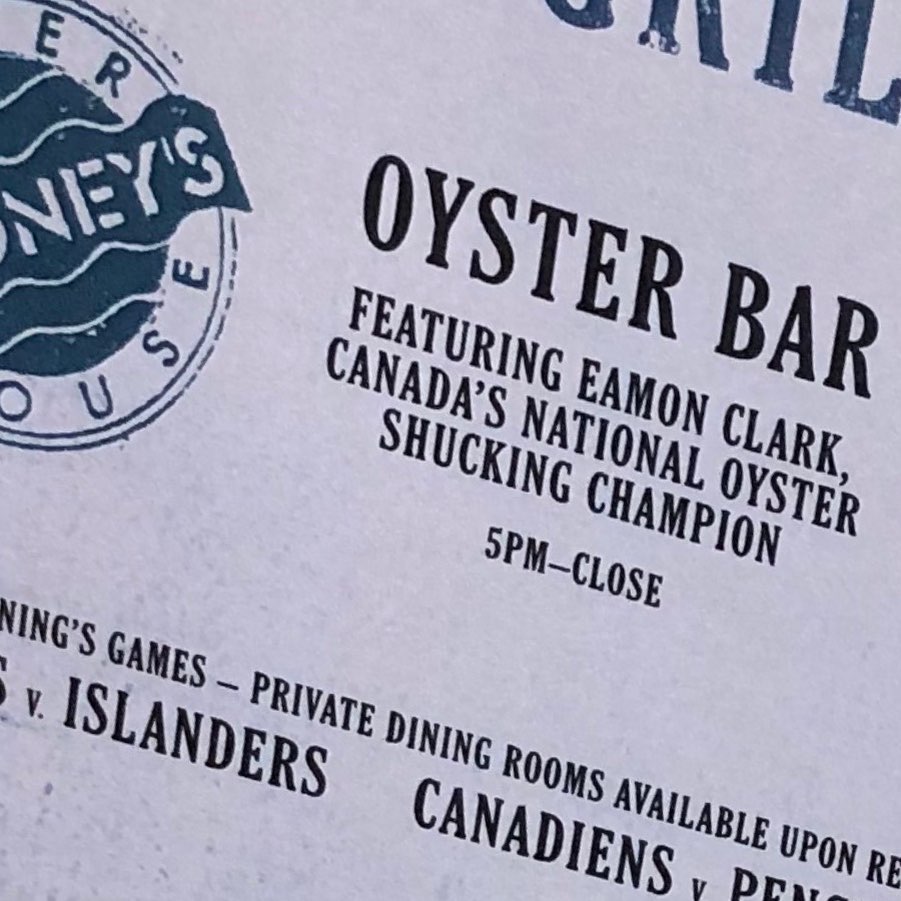 Rodney’s Oyster House 469 King St W, Toronto